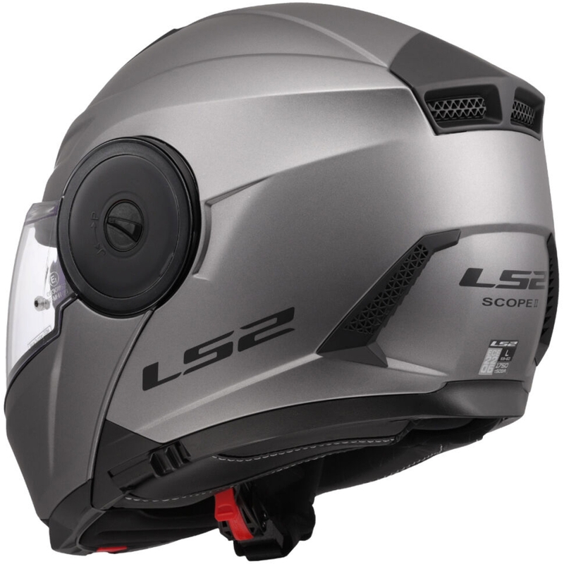 Casco moto modulare LS2 FF902 Scope II Solid titanio opaco