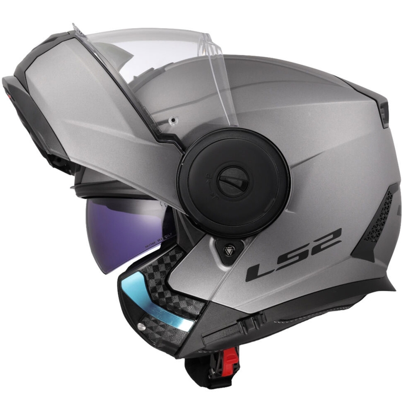 Casco moto modulare LS2 FF902 Scope II Solid titanio opaco