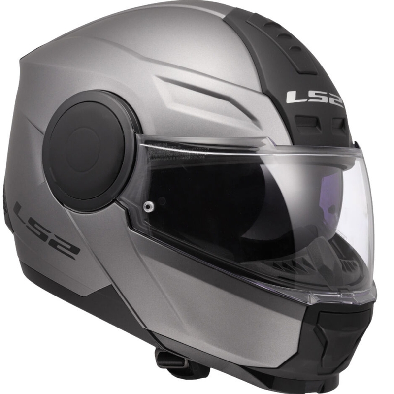 Casco moto modulare LS2 FF902 Scope II Solid titanio opaco
