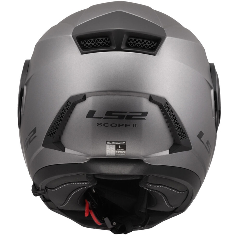 Casco moto modulare LS2 FF902 Scope II Solid titanio opaco