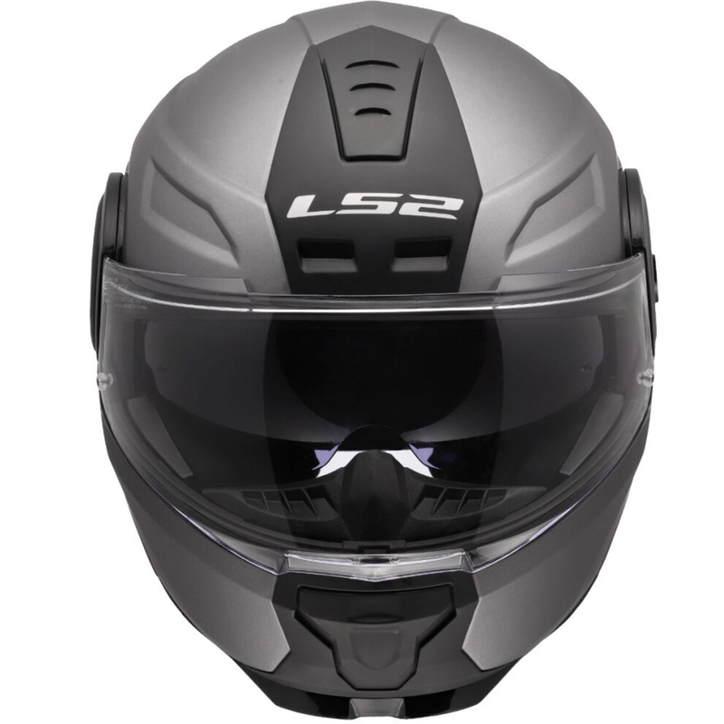Casco moto modulare LS2 FF902 Scope II Solid titanio opaco