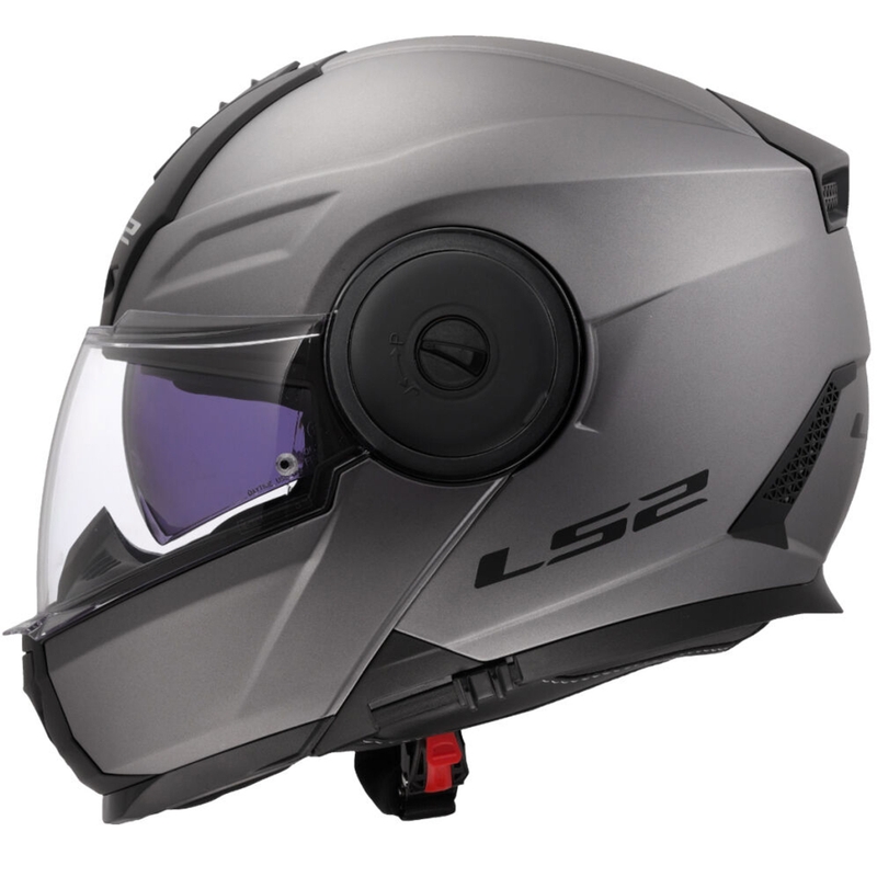 Casco moto modulare LS2 FF902 Scope II Solid titanio opaco