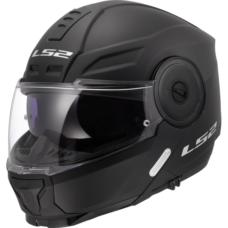 Casco moto modulare LS2 FF902 Scope II Solid nero opaco