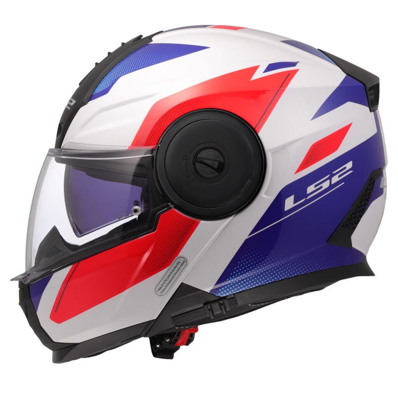 Casco moto modulare LS2 FF902 Scope II Duria bianco-blu-rosso