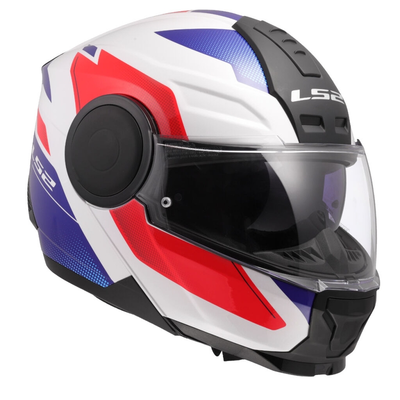 Casco moto modulare LS2 FF902 Scope II Duria bianco-blu-rosso