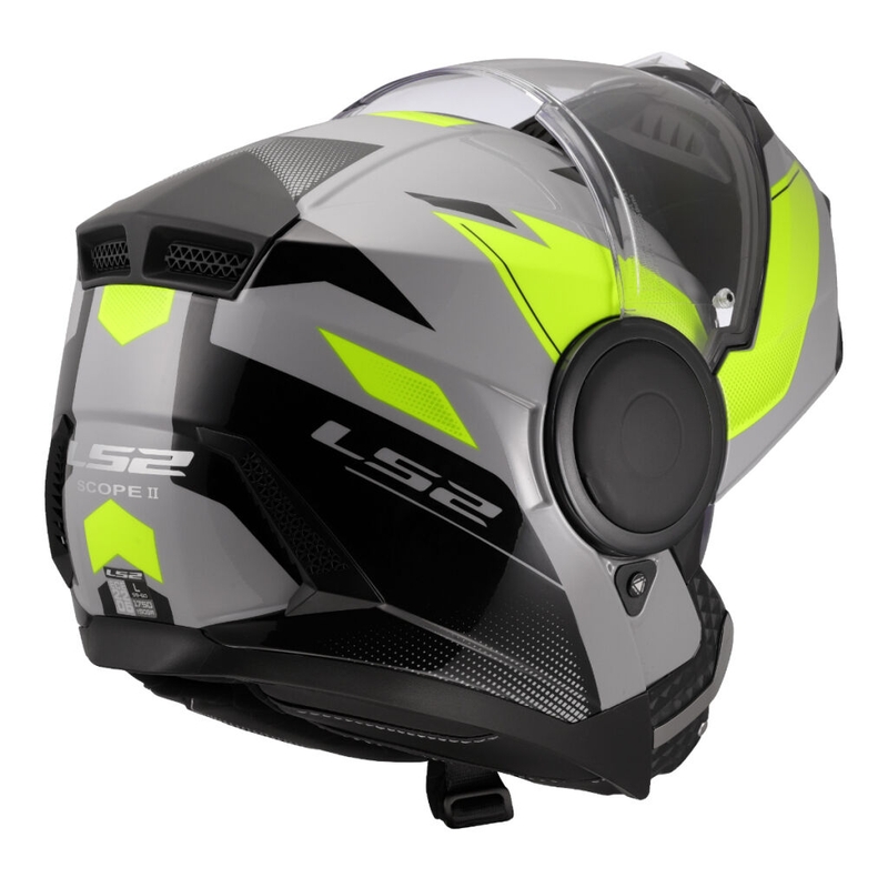 Casco moto modulare LS2 FF902 Scope II Duria grigio-giallo fluo