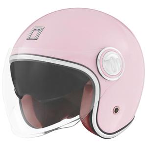 Casco moto aperto NOX PREMIUM Heritage rosa pastello