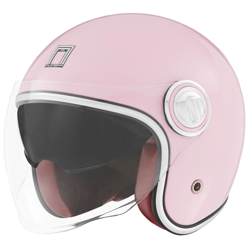Casco moto aperto NOX PREMIUM Heritage rosa pastello