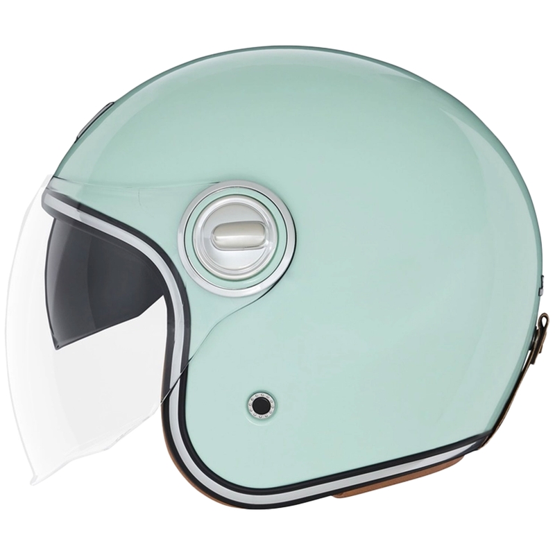Casco da moto aperto NOX PREMIUM Heritage verde pastello