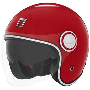 Casco moto jet NOX PREMIUM Heritage rosso