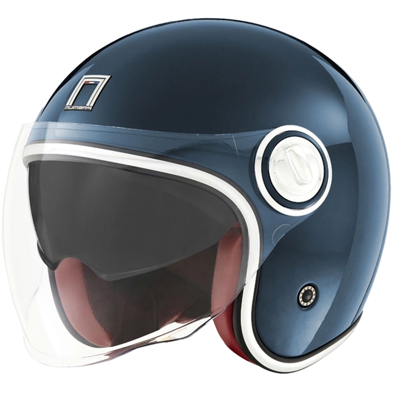 Casco moto aperto NOX PREMIUM Heritage blu petrolio