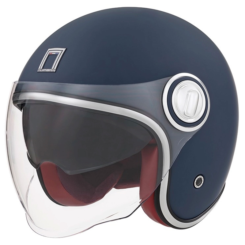 Casco moto aperto NOX PREMIUM Heritage blu