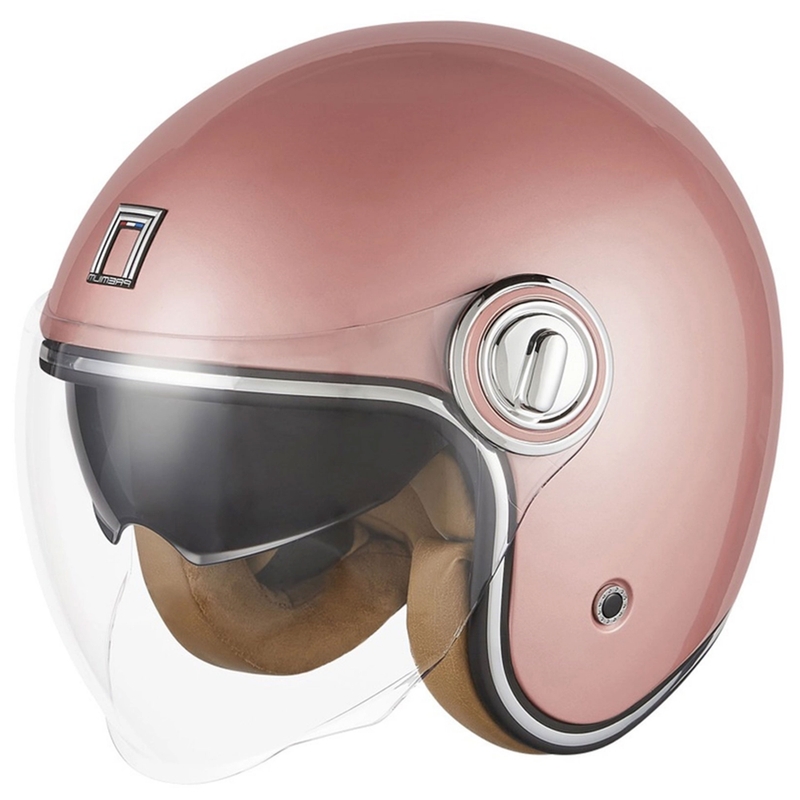 Casco moto aperto NOX PREMIUM Heritage rose gold