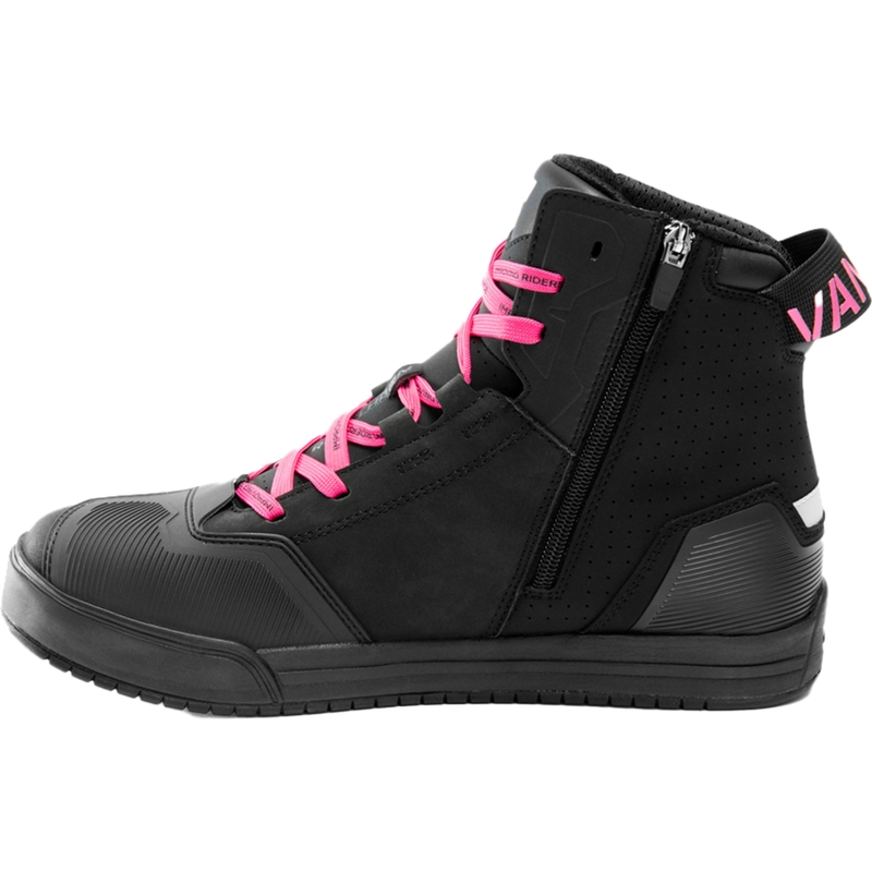 Stivali da moto da donna Rebelhorn Vandal II nero-rosa