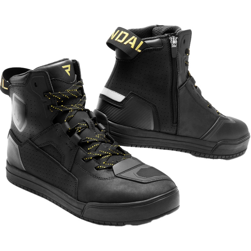 Stivali da moto da donna Rebelhorn Vandal II nero-oro