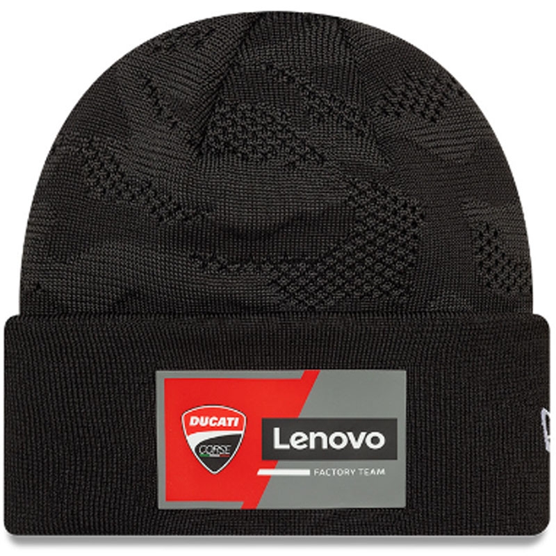 Cappellino Ducati in maglia con polsini larghi Team, nero