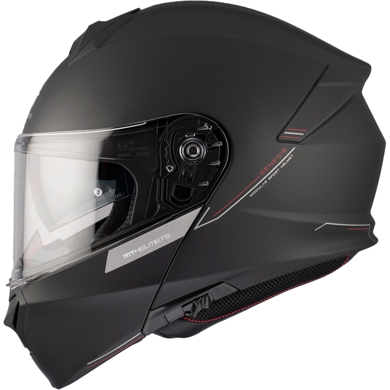 Casco moto MT Genesis SV Solid A1 nero opaco ribaltabile