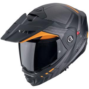 Casco moto ribaltabile Scorpion ADX-2 LEWIS nero-arancio opaco