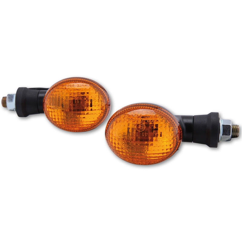 Indicatori di direzione per moto Highsider Smart Mini nero-arancione