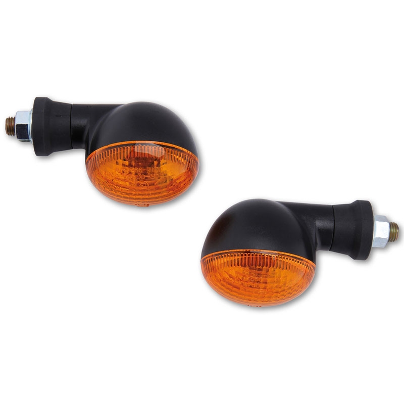Indicatori di direzione per moto Highsider Smart Mini nero-arancione