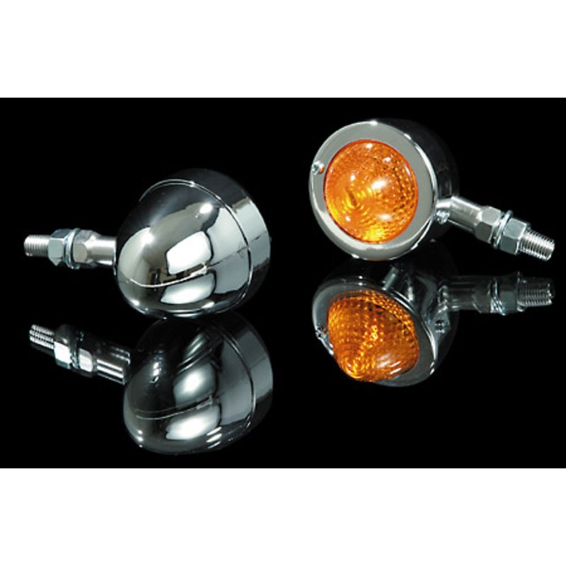 Indicatori di direzione per moto Highsider Smart Bullet Pike cromati