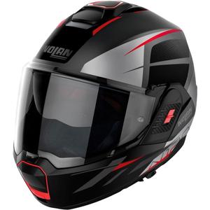 Nolan N120-1 Nightlife N-com 25 grigio, casco ribaltabile