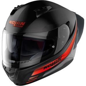 Casco da moto integrale Nolan N60-6 Sport Outset 21 nero e rosso