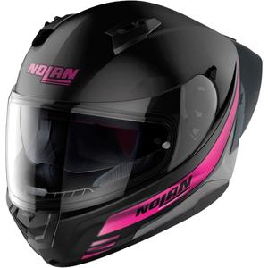 Casco moto integrale Nolan N60-6 Sport Outset 23 nero e rosa