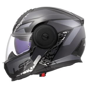 Casco moto flip-up LS2 FF902 Scope II Oxyd nero-titanio
