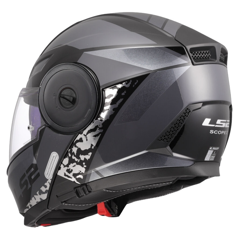 Casco moto apribile LS2 FF902 Scope II Oxyd nero-titanio
