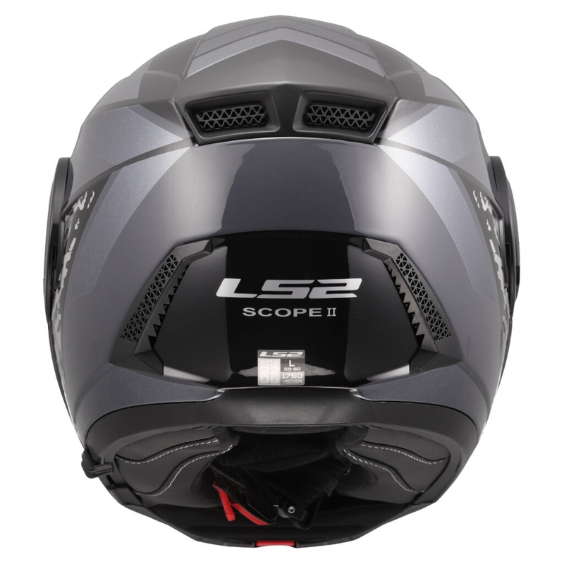 Casco moto apribile LS2 FF902 Scope II Oxyd nero-titanio
