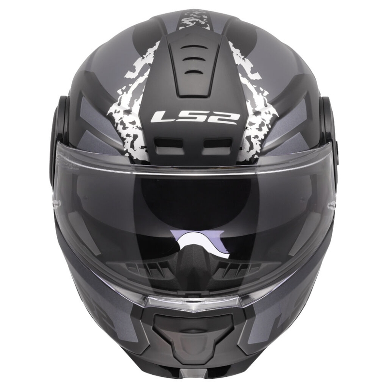 Casco moto apribile LS2 FF902 Scope II Oxyd nero-titanio