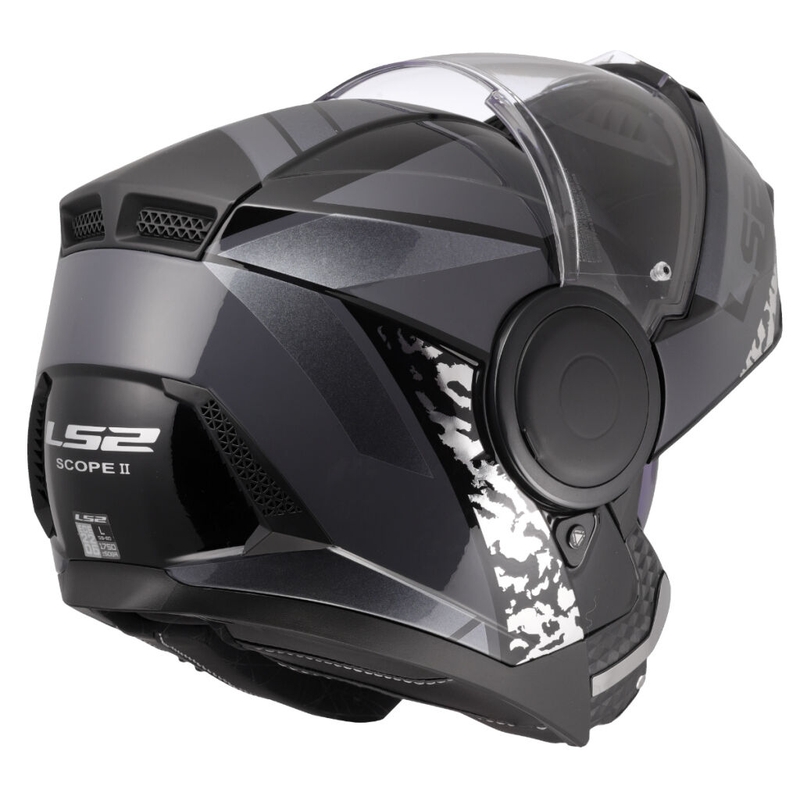 Casco moto apribile LS2 FF902 Scope II Oxyd nero-titanio