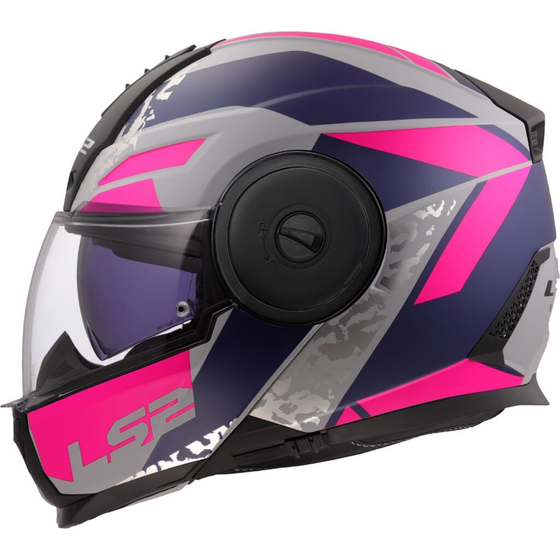 Casco moto modulare LS2 FF902 Scope II Oxyd grigio-blu-viola