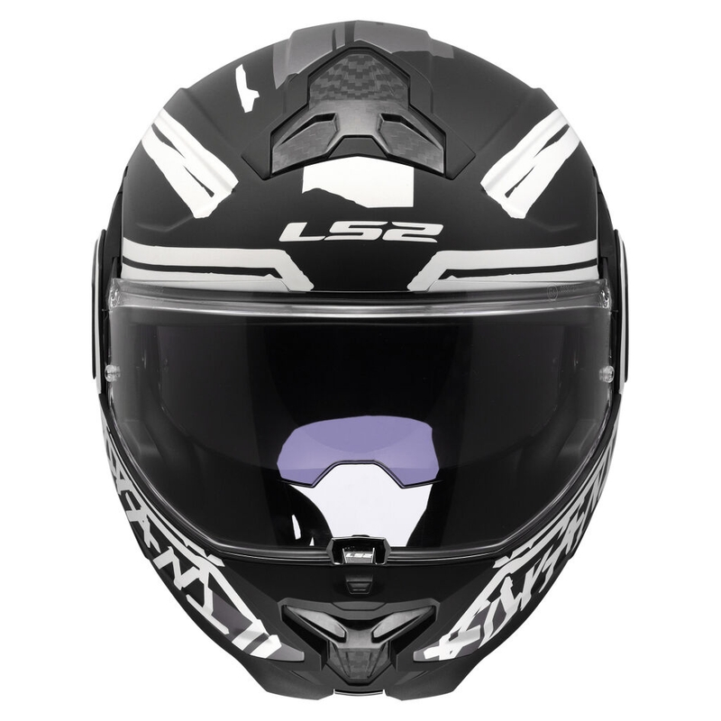 Casco moto modulare LS2 FF910 Advant II Tape nero