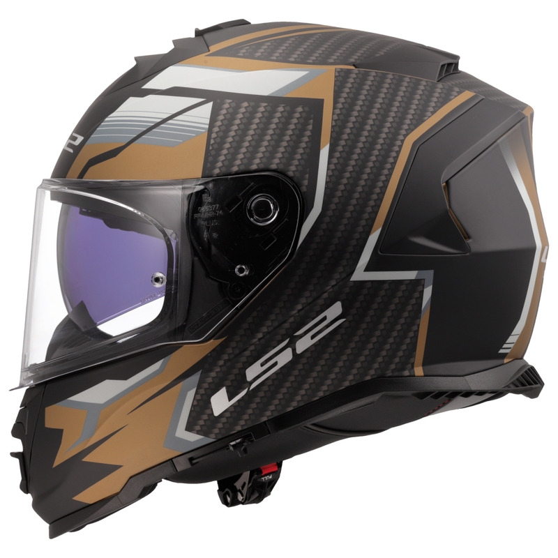 Casco integrale da moto LS2 FF800 Storm II Tracker nero-oro