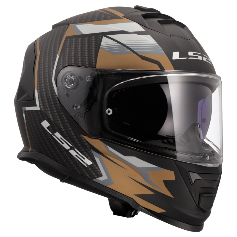 Casco integrale da moto LS2 FF800 Storm II Tracker nero-oro