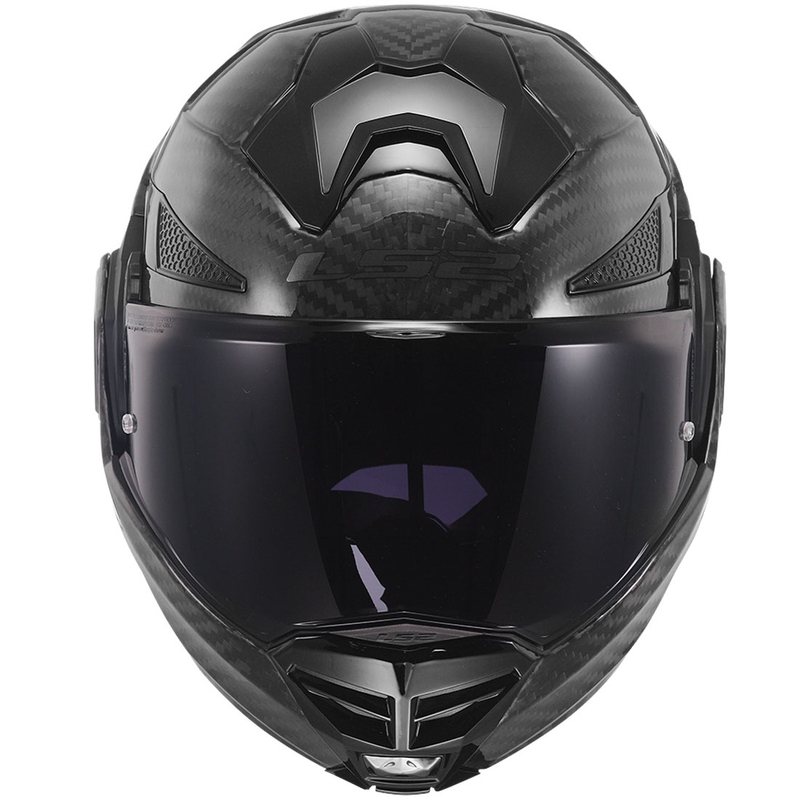 Casco moto modulare LS2 FF901 Advant X Solid Carbon nero