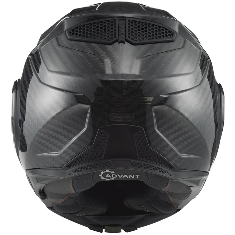 Casco moto modulare LS2 FF901 Advant X Solid Carbon nero