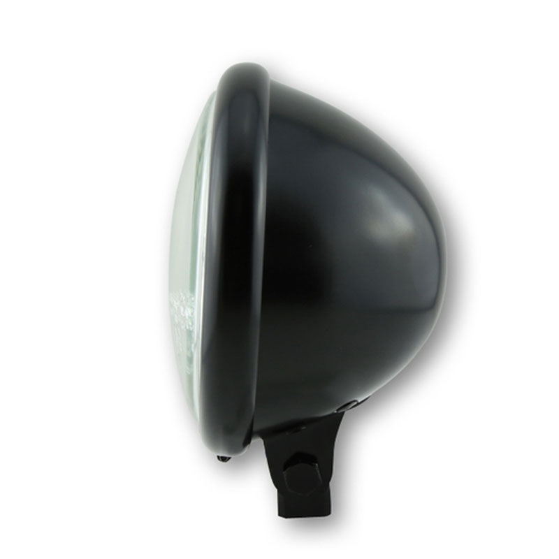 Faro anteriore Highsider Smart Bates Style da 5 3/4 pollici con vetro trasparente nero