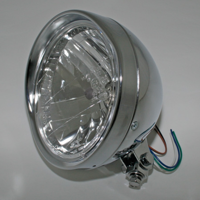 Faro anteriore cromato Highsider Smart Cruiser 6 1/2