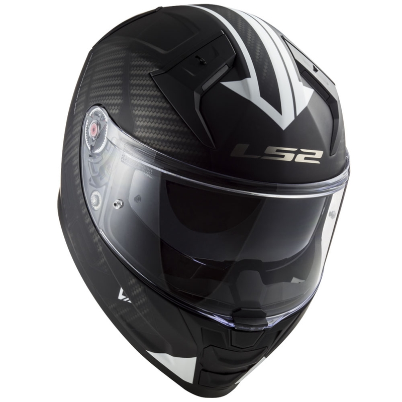 Casco integrale da moto LS2 FF811 Vector II Splitter bianco-nero