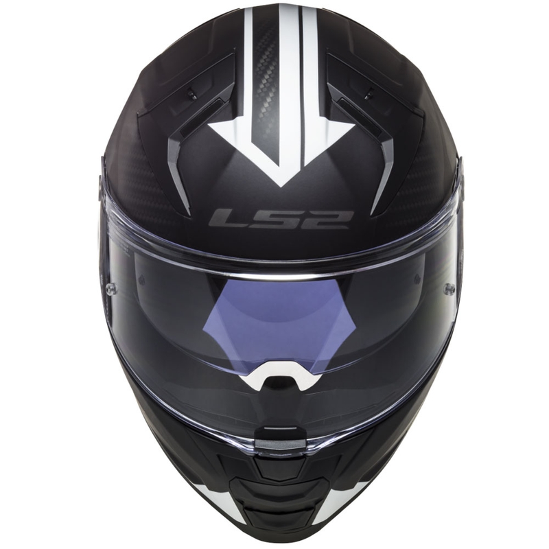 Casco integrale da moto LS2 FF811 Vector II Splitter bianco-nero
