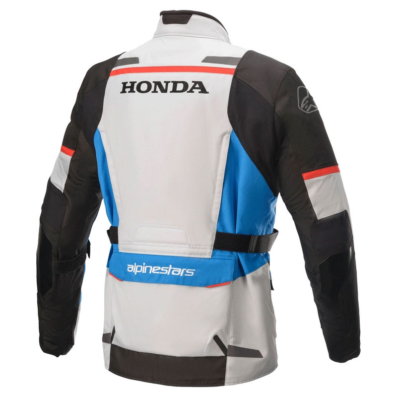 Giacca da moto Alpinestar Andes Drystar Honda Grigio-Nero-Blu-Rosso