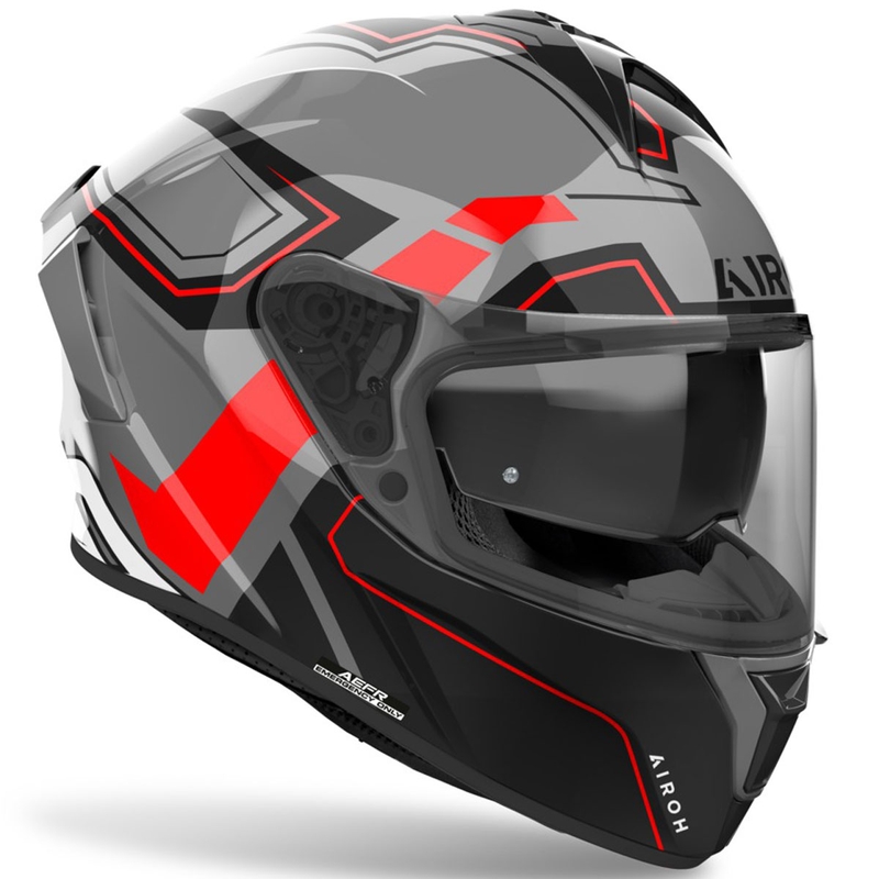 Casco integrale da moto Airoh SPARK 2 Dart rosso lucido