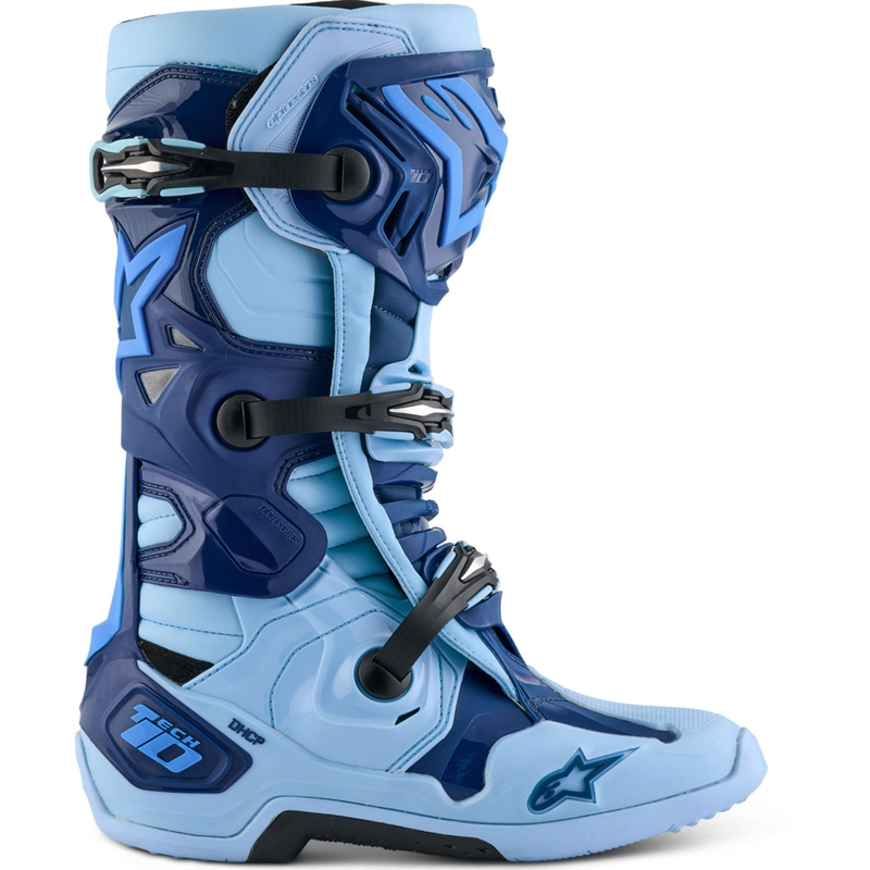 Stivali da moto Alpinestars Tech 10 Limited Edition Steelers Blu-Azzurro