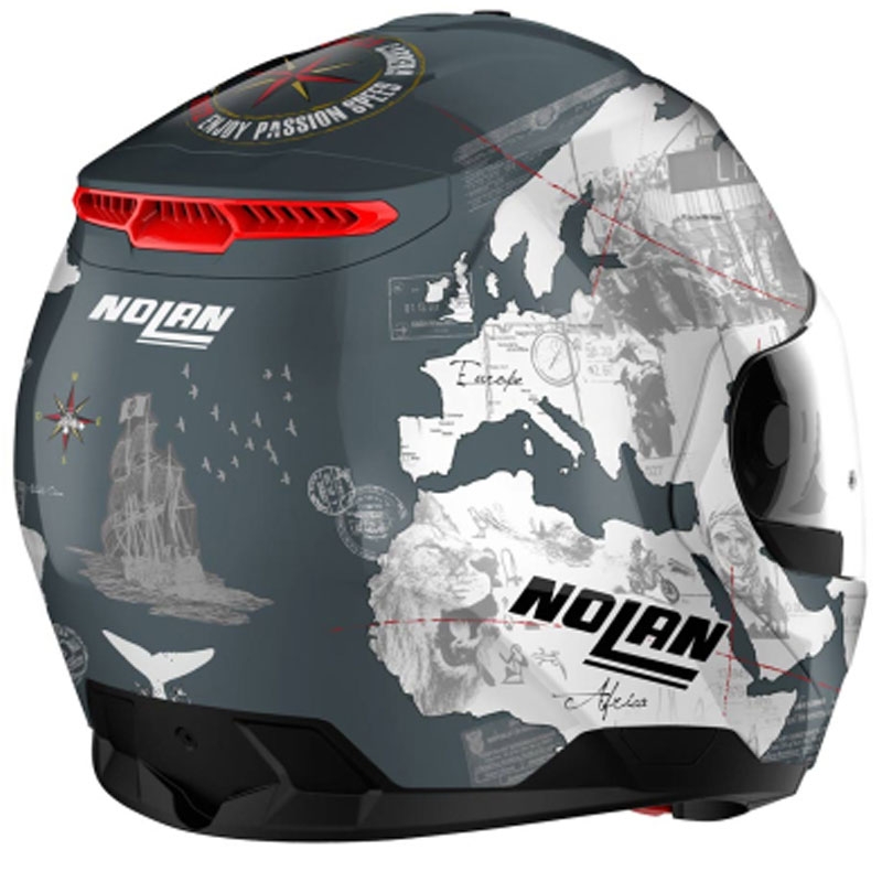 Casco moto apribile Nolan N100-6 Legend Checa N-COM 3