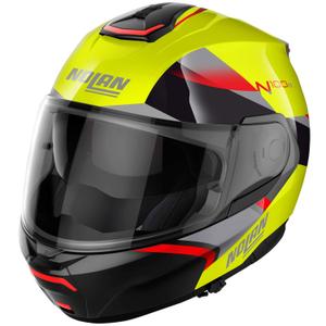 Casco moto apribile Nolan N100-6 Paloma N-COM 27 giallo fluo