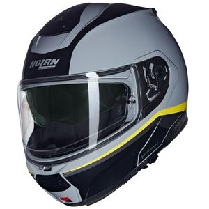 Casco moto apribile Nolan N100-6 Incognito N-COM 346 grigio-nero-giallo