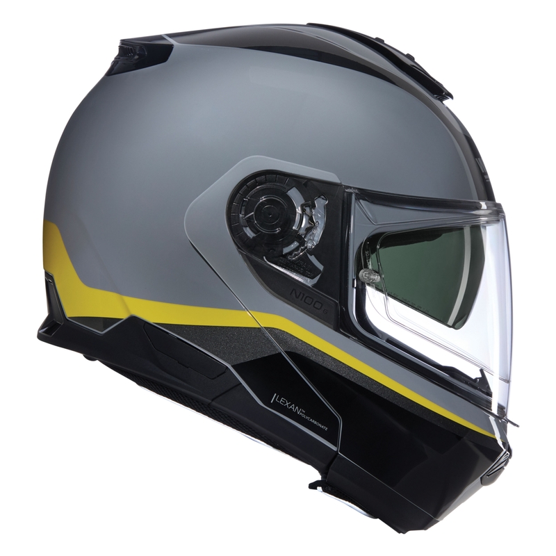 Casco moto apribile Nolan N100-6 Incognito N-COM 346 grigio-nero-giallo